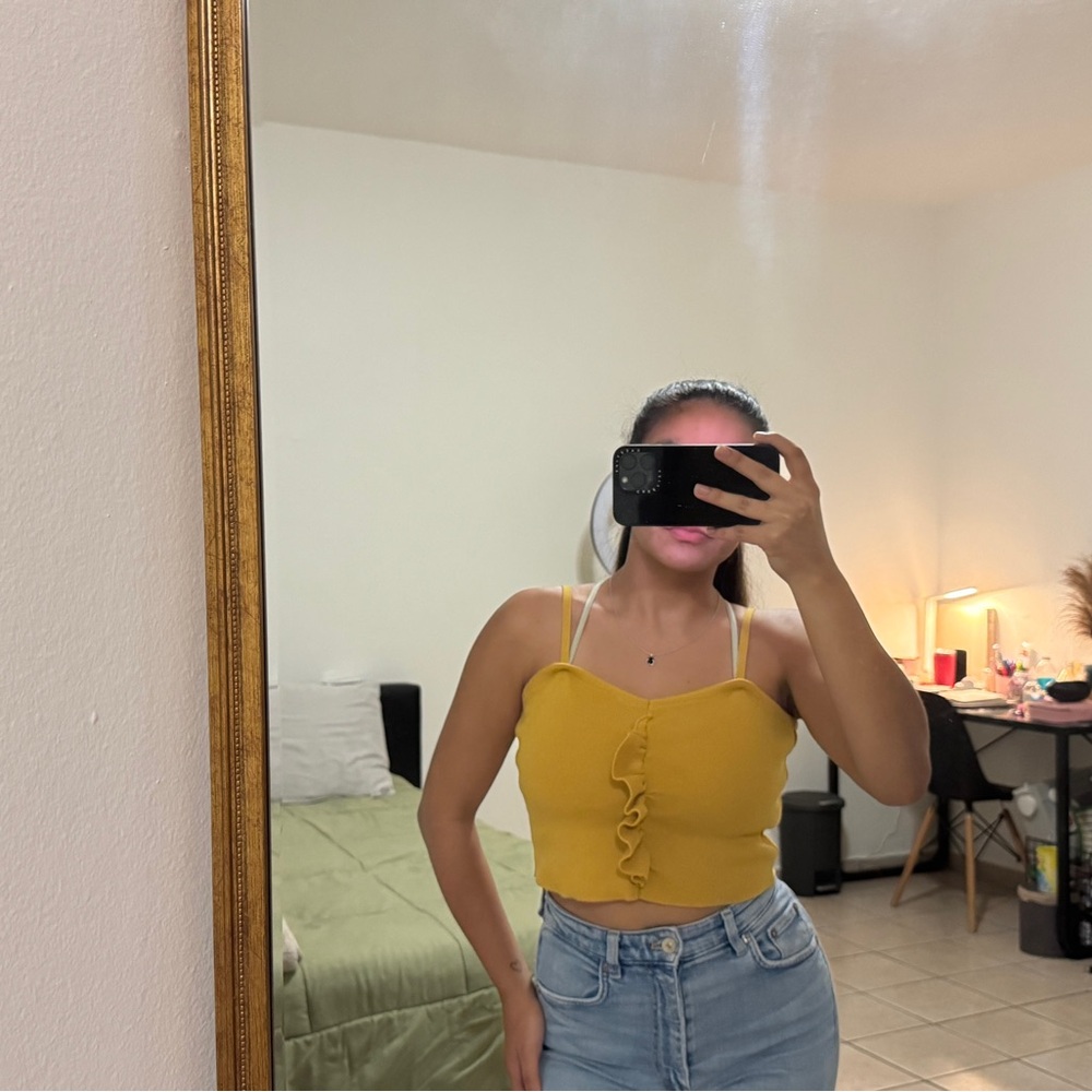 Yellow Ruffle Top - Picture 4 of 5
